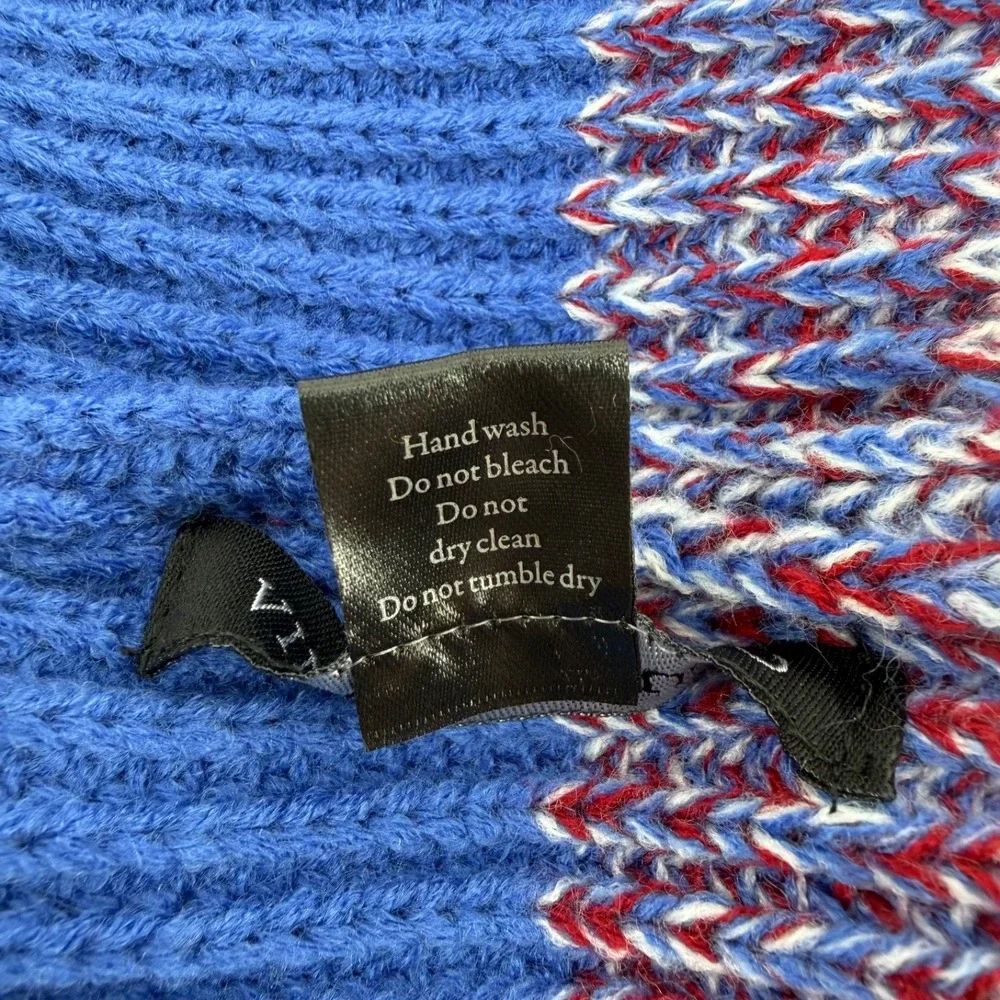Vince Camuto Hat Gloves Set Kids 4-6X Knit Winter Beanie Red Blue NWT